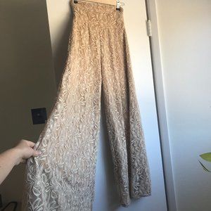 L&B High Waist Lace Harem Pants